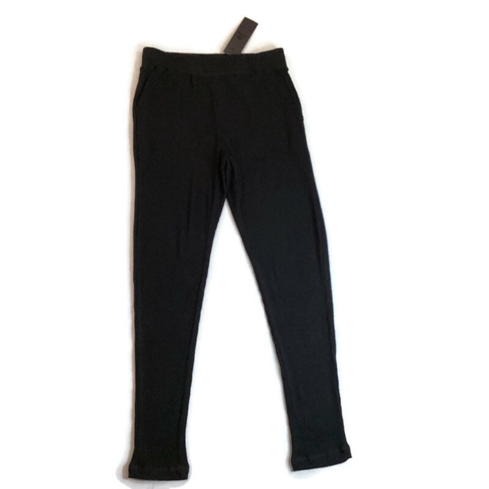 Mono b Black ribbed leggings lounge pants NEW!